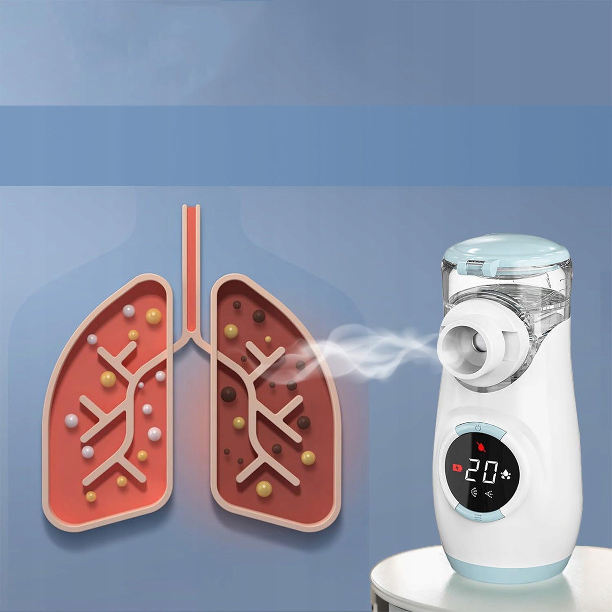 INHALER NEBULIZER PORTABLE RECHARGEABLE MY135-B QUIET Brand no brand