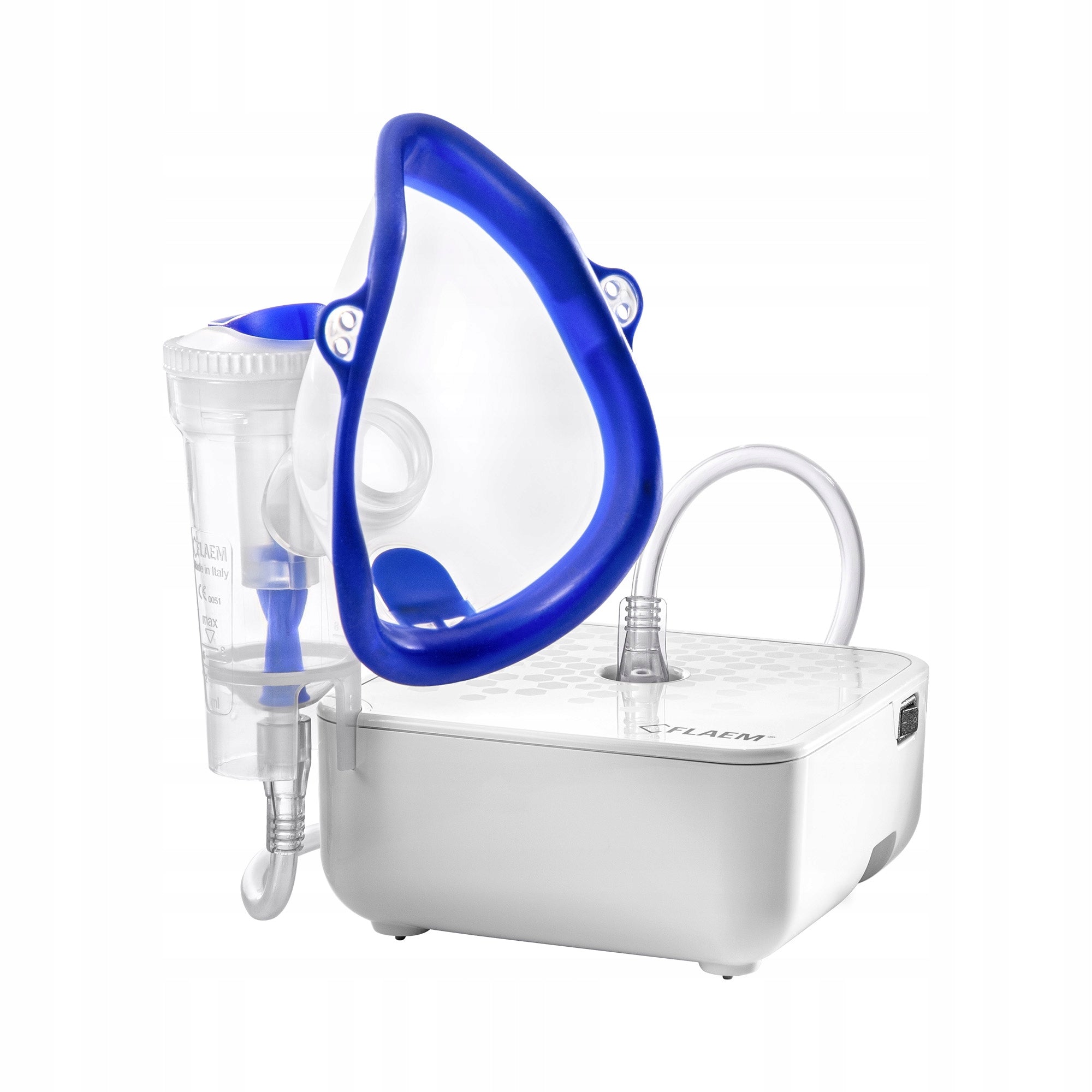 INHALER NEBULIZER SILENT COMPACT CERTIFIED FLAEM PROFINEB 2 MASKS Manufacturer code TOW022164