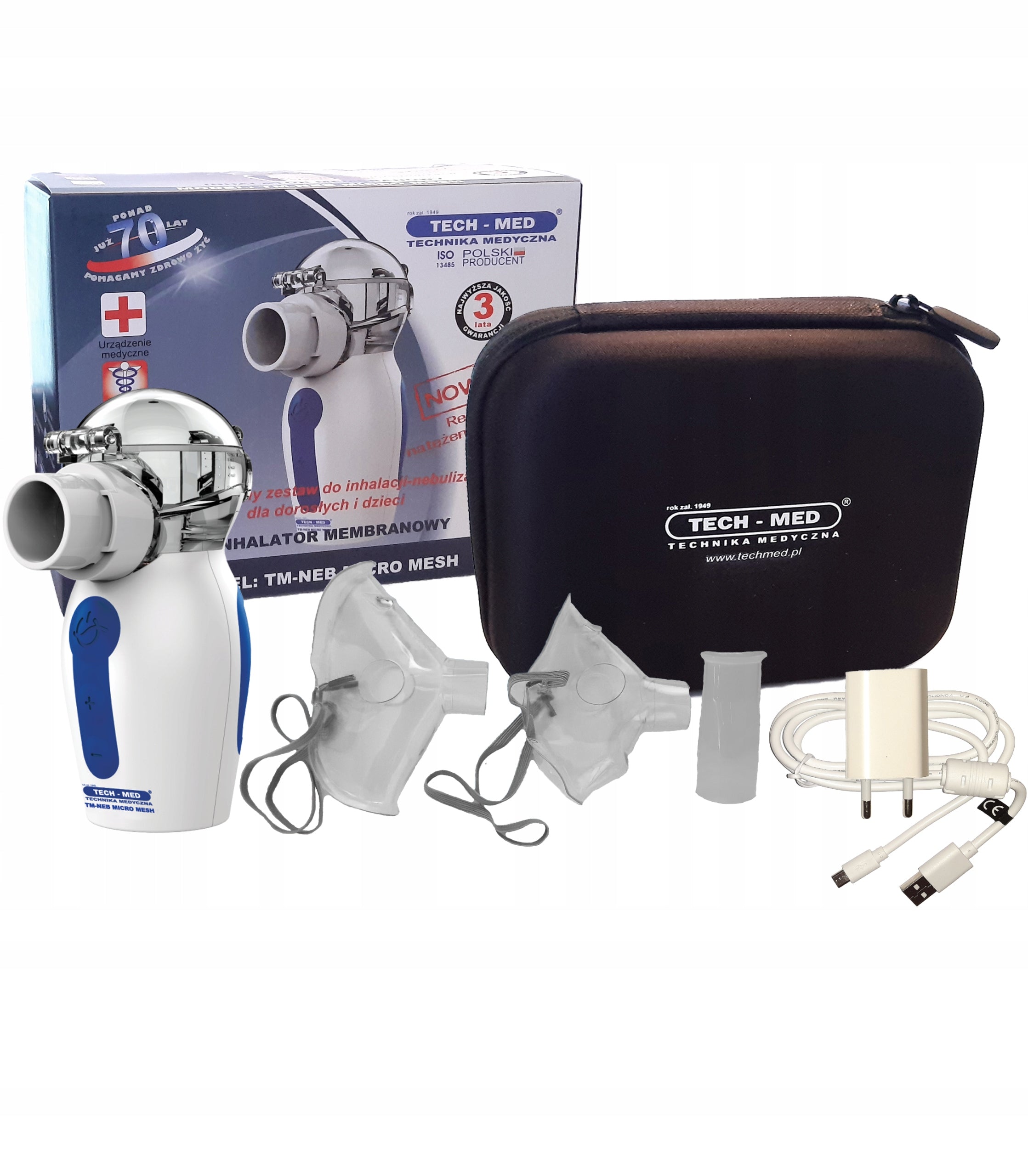 INHALER / NEBULIZER for children and adults Tech-Med Neb Micro Mesh 10ml