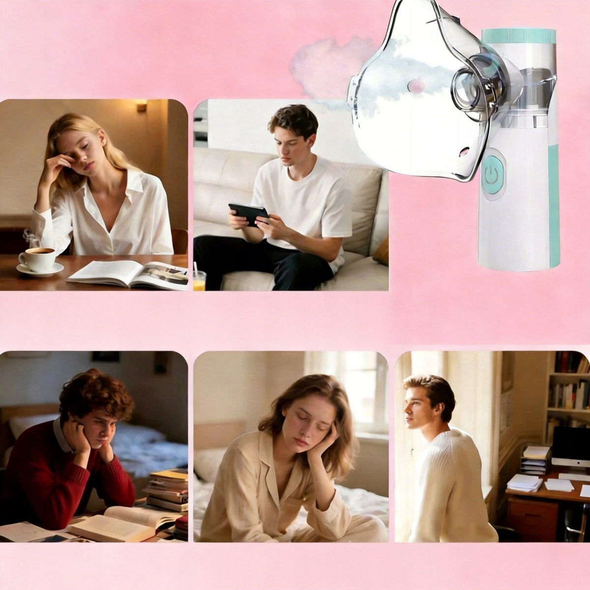 INHALER ULTRASONIC NEBULIZER PORTABLE FOR ADULT CHILDREN ON USB Manufacturer of a medical device 4069428028887