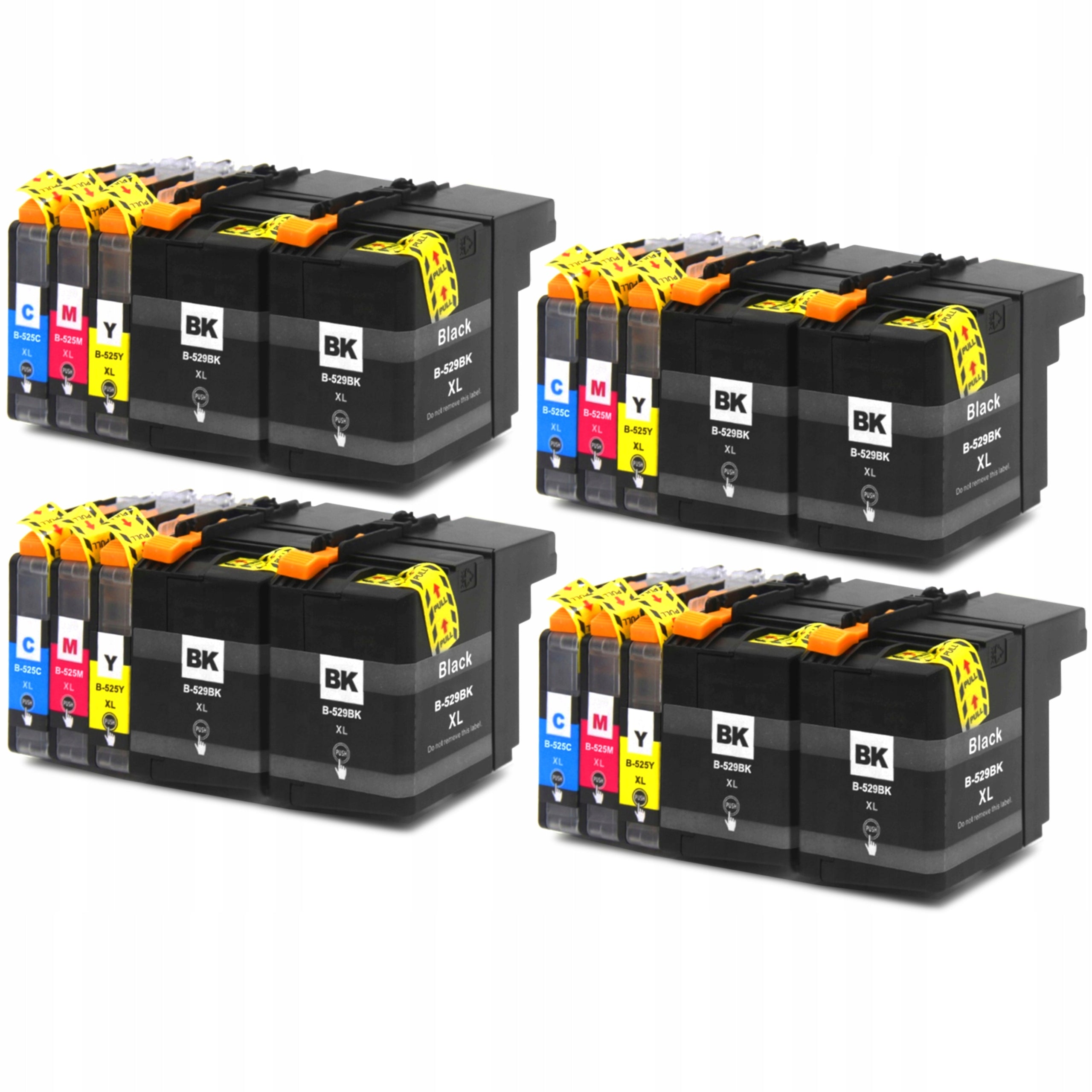 INK CARTRIDGES LC-525 XL LC-529 XL FOR BROTHER PRINTER MFC-J200 DCP-J100 DCP-J105