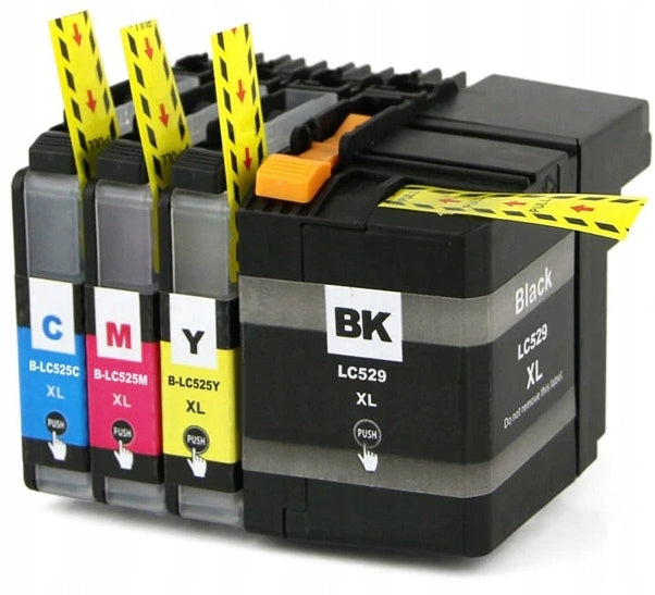 INK CARTRIDGES LC-529 XL LC-525 XL FOR BROTHER DCP-J105 DCP-J100 MFC-J200 PRINTER