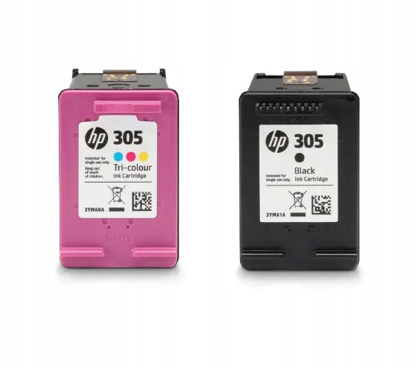 INK HP 305 6ZD17AE SET BLACK + COLOR ORIGINAL DESKJET 2300 2700 2700e Size standard cartridge