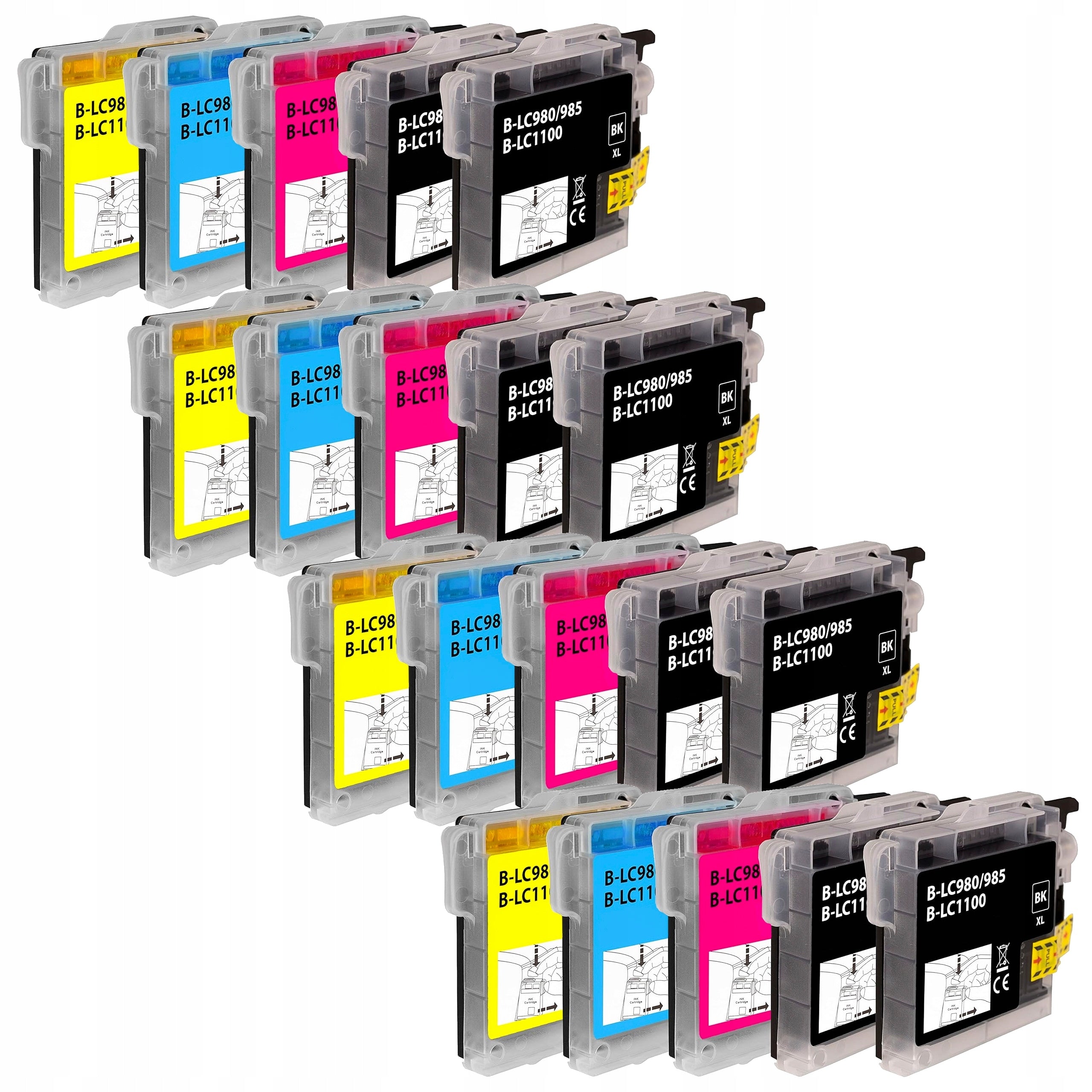 INK LC985 LC1100 TO BROTHER DCP J125 J140W J315W J515 145C 165C 375CW 195C