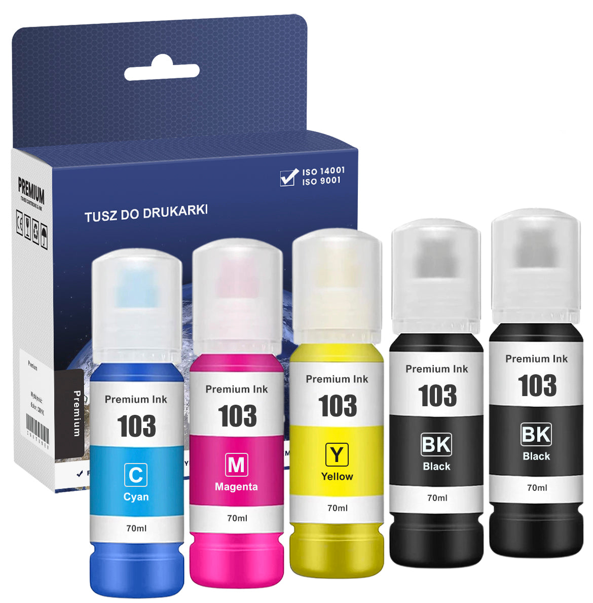 INKS 103 FOR EPSON ECOTANK L3110 L3150 L3151 L3160 L3250 L3251 L3256 L3260
