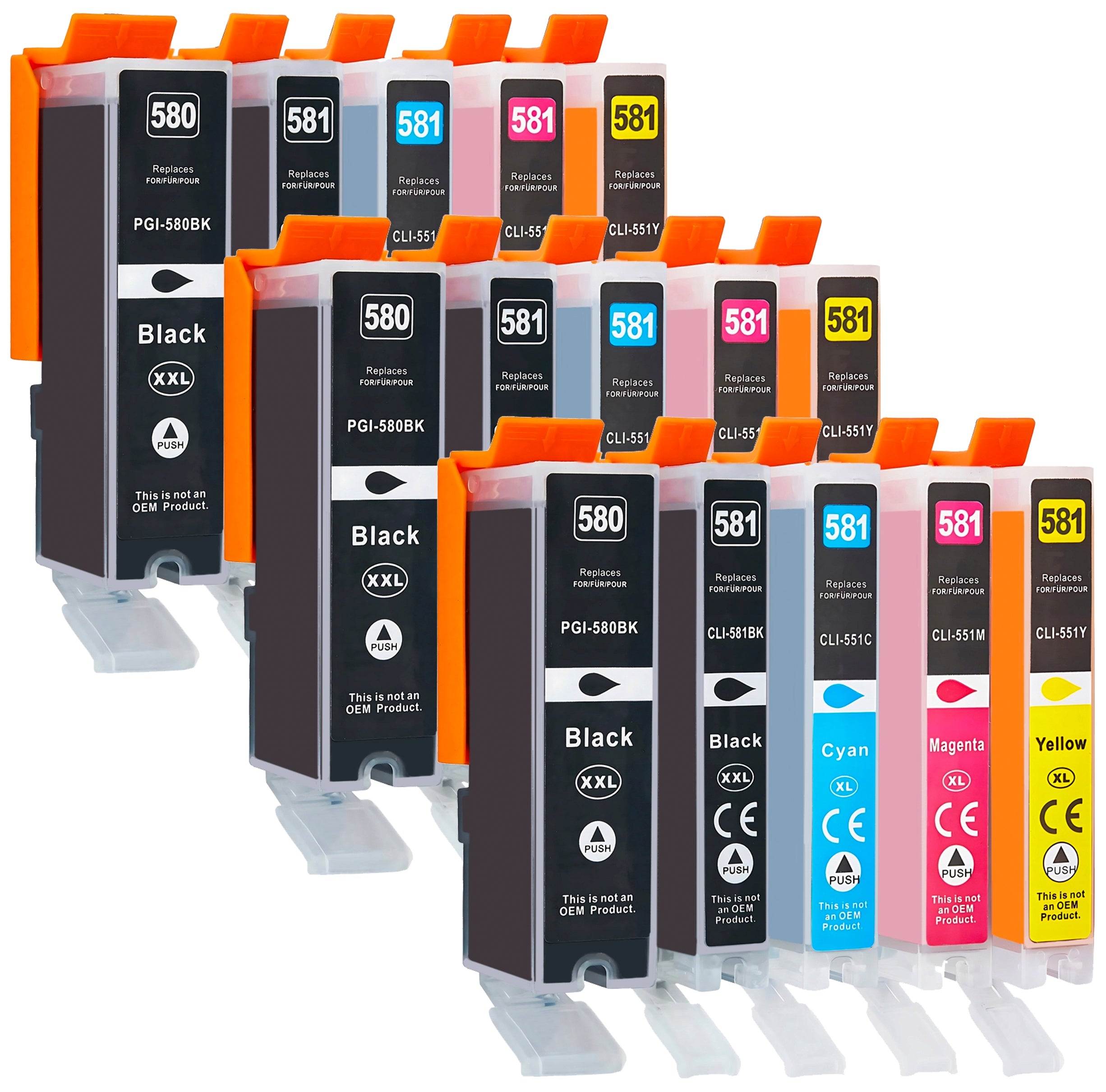 INKS FOR CANON TS6250 TS6251 TS6300 TS6350 TS6350a TS6351 TS8100 TS705a XXL