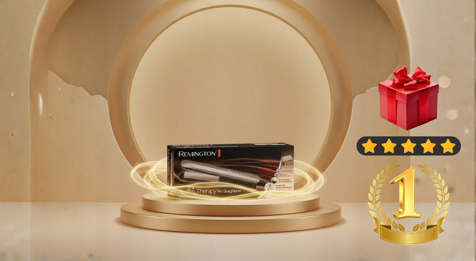 INNOVATIVE STRAIGHTENER REMINGTON FOR HAIR KERATIN PROTECTION CASE SOLID Packaging status original