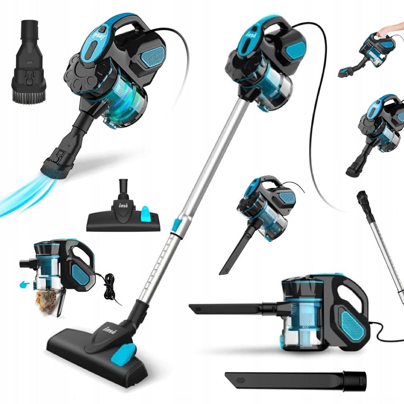 INSE i5 Vacuum Cleaner Vertical Handheld Wired Bagless 18kpa 600W BLUE