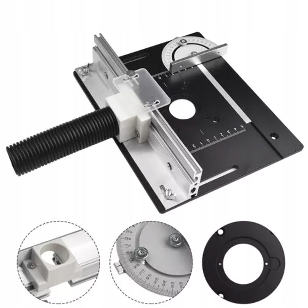INSERT FOR MILLING TABLE ALUMINUM PLATE TOP TRIMMER INSERT PLATE Batteries included no