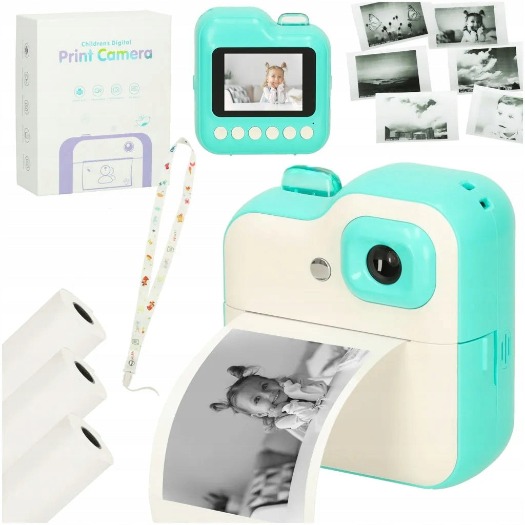 INSTANT CAMERA FOR CHILDREN MINI THERMAL PRINTER 24MPX GAME