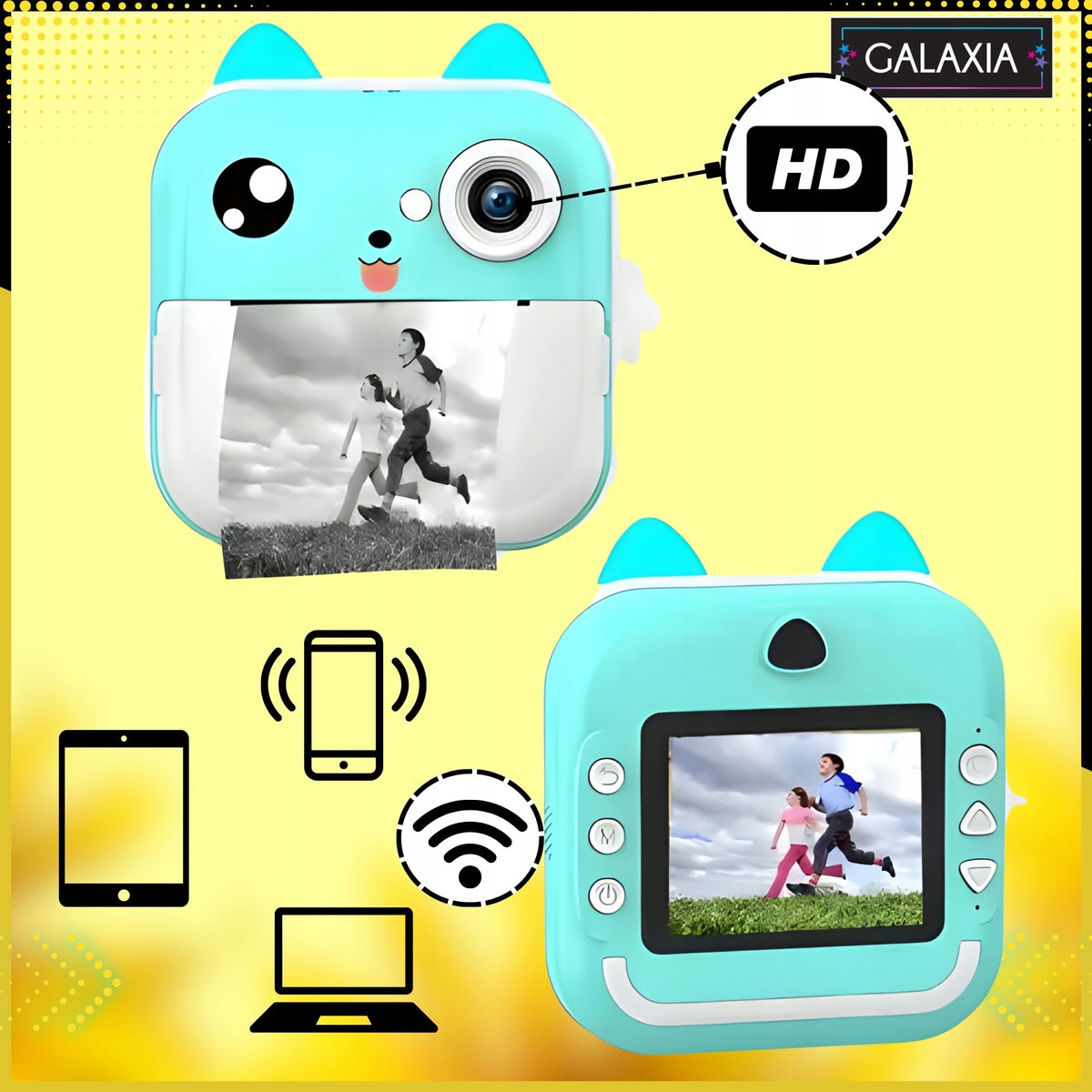 INSTANT CAMERA PRINTER MINI THERMAL PRINTER FOR KIDS AND 13 ROLLS Packaging status original