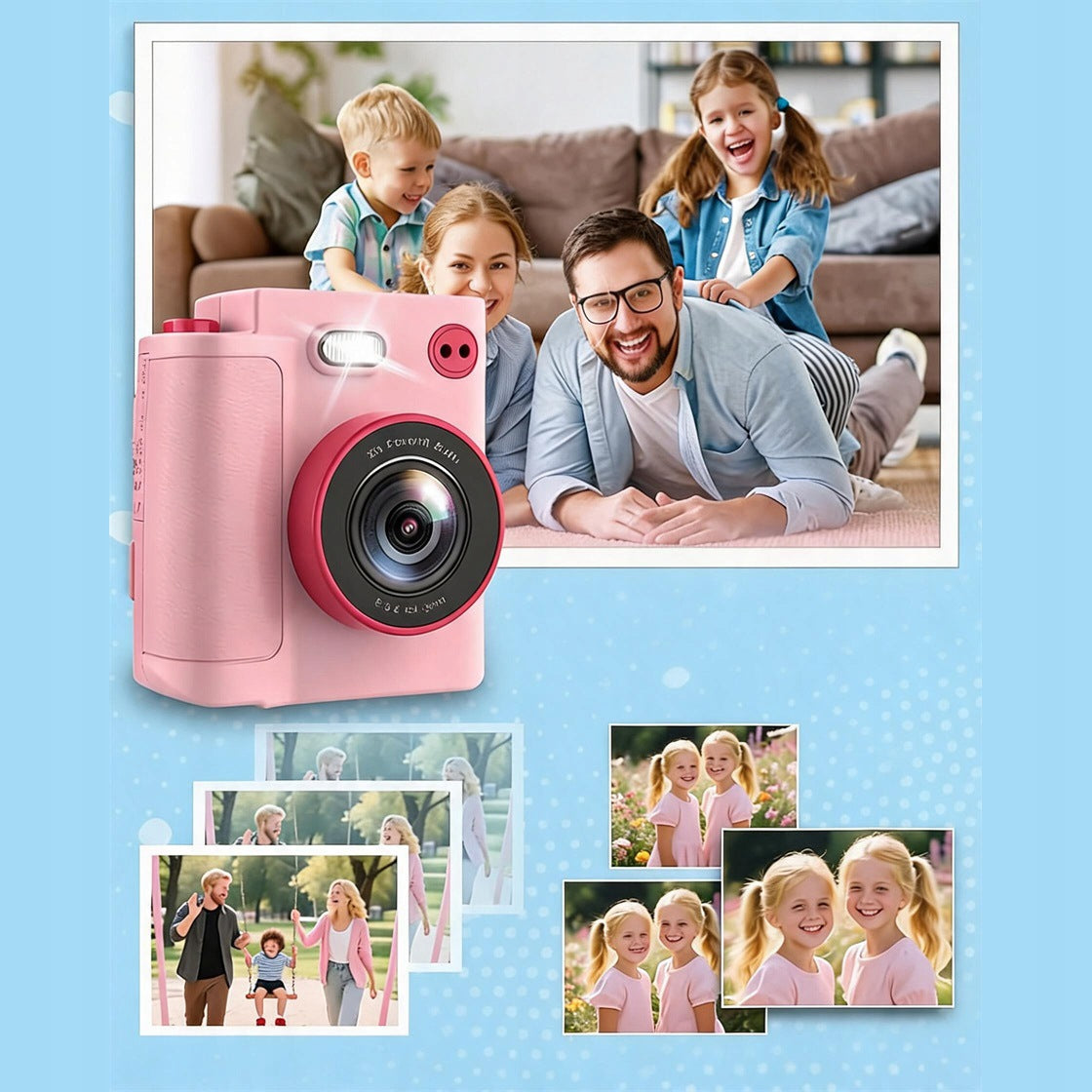 INSTANT CAMERA WITH 16X ZOOM AND LED IDEAL AS A GIFT FOR CHILDREN Brand JYIPure