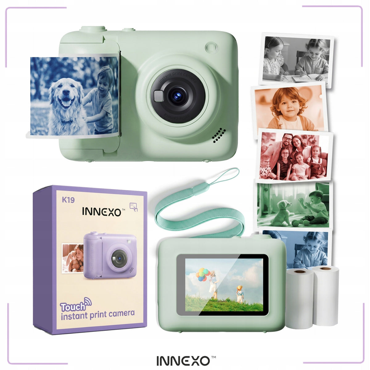 INSTANT camera for children touch color menu lamp PL WIFI Print Packaging status original