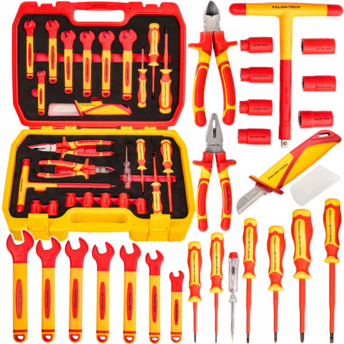 INSULATED TOOL SET INSULATED 1000V PLIERS KEYS SCREWDRIVERS 25el