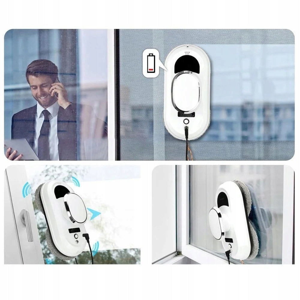INTELLIGENT ROBOT AUTOMATIC WINDOW CLEANING WITH AI Brand Hooha