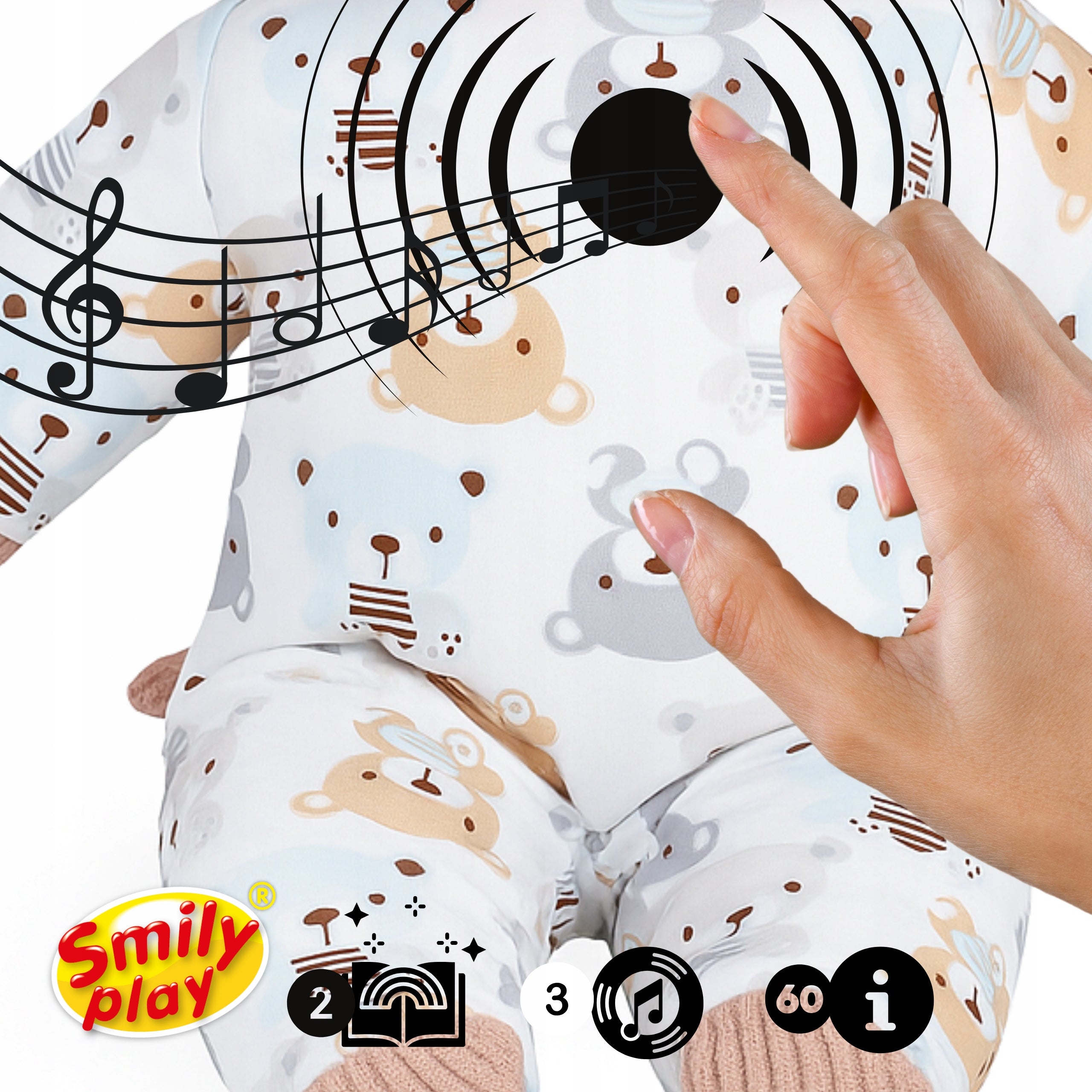 INTERACTIVE BABY DOLL Smily Play Julka 32 cm Speaks Bilingual Singing Packaging status original