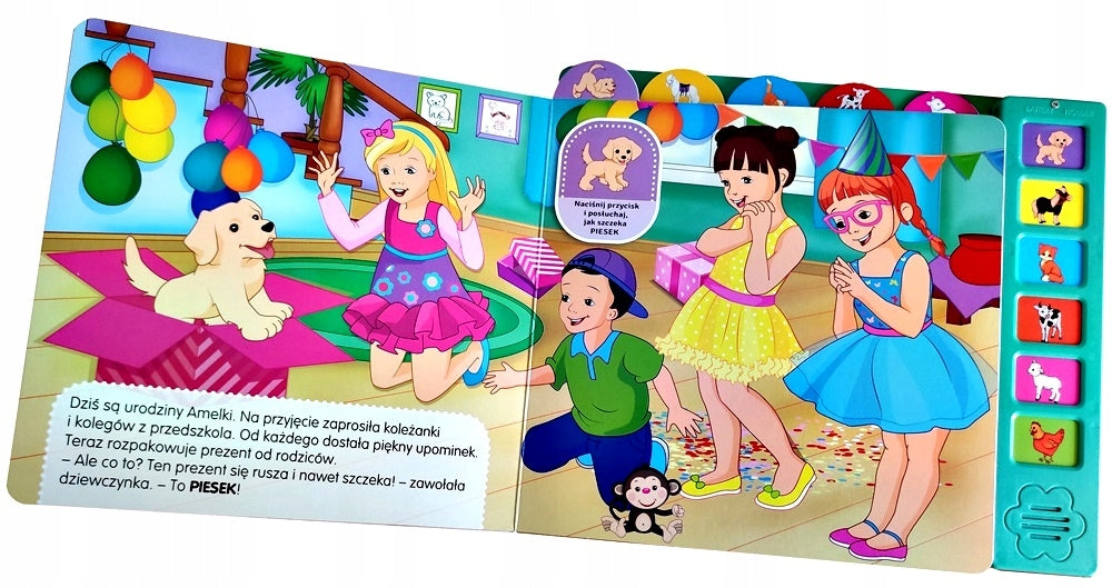 INTERACTIVE BOOK DISCOVERING THE SOUNDS OF ANIMALS Kid's age 3+ years