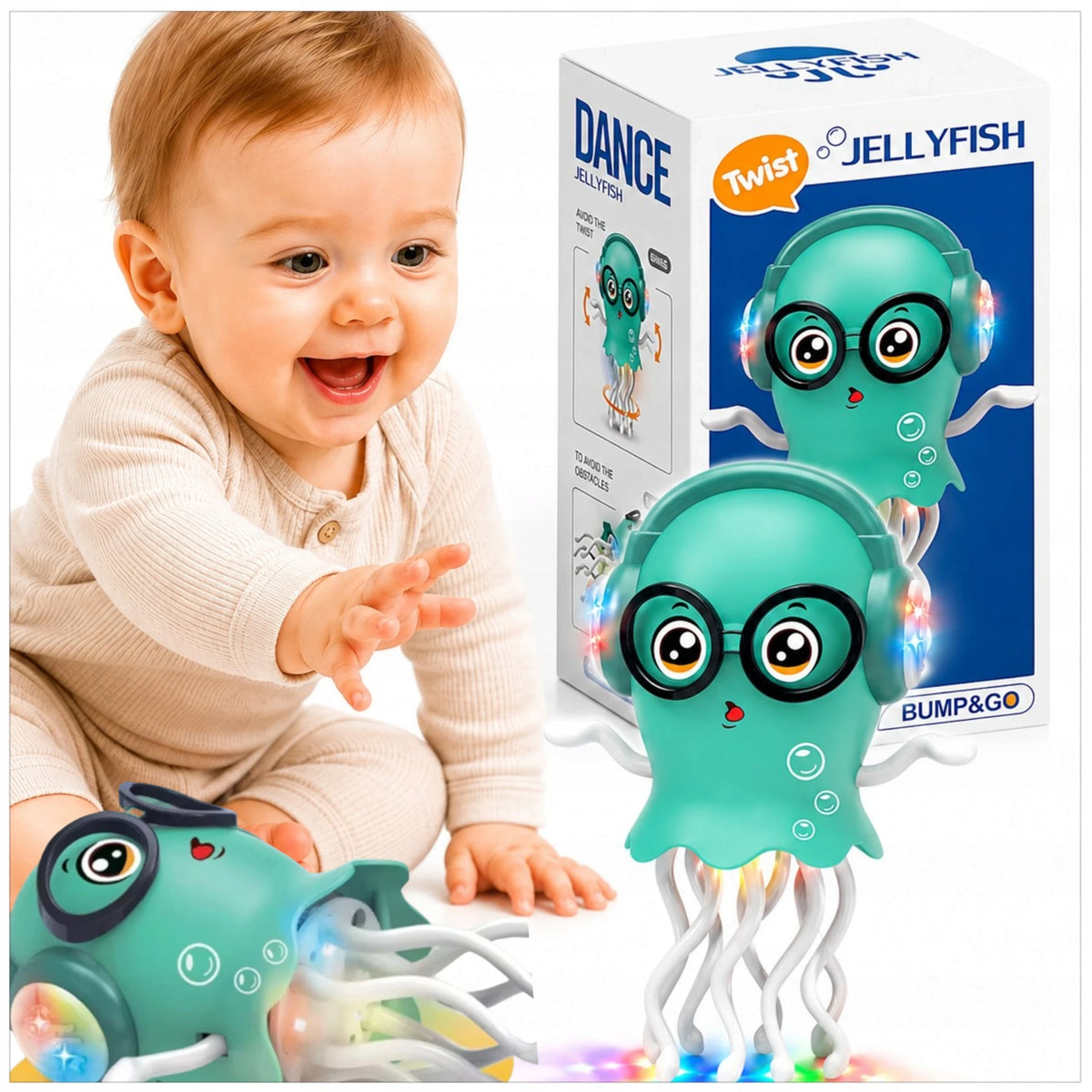 INTERACTIVE DANCING JELLYFISH OCTOPUS SQUID TOY DANCES GAME Brand Toys