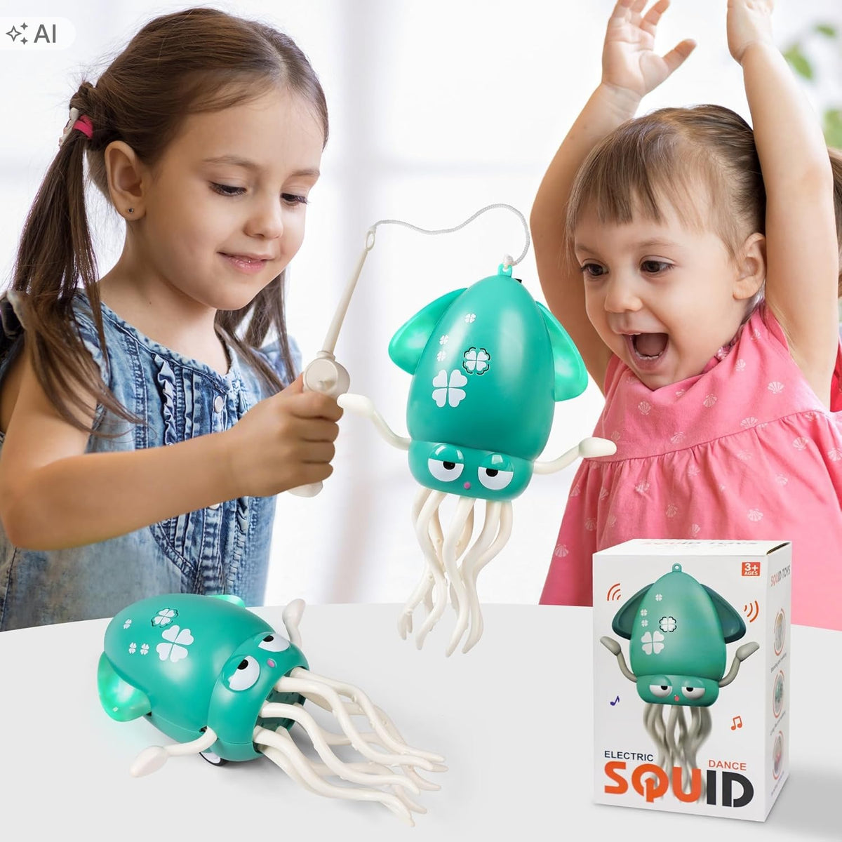 INTERACTIVE DANCING MAGIC TOY DANCING OCTOPUS LED