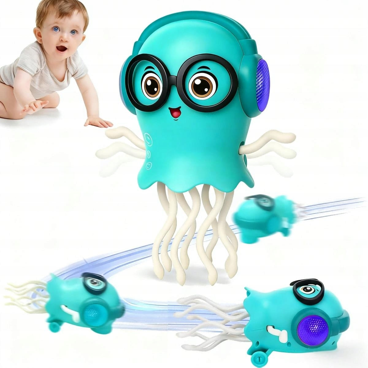 INTERACTIVE DANCING OCTOPUS TOY FOR KIDS GLOWING squid MOVABLE Brand no brand