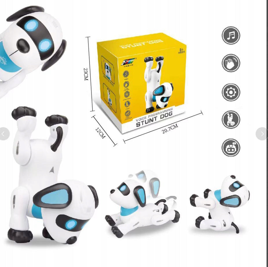INTERACTIVE DOG WALKS ROBOT DANCES COMMANDS PROGRAMMING SMART GIFT Manufacturer code 6TY0e