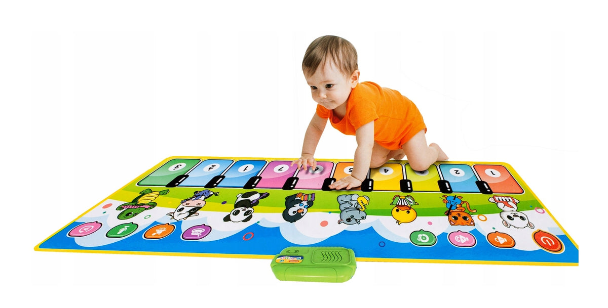 INTERACTIVE EDUCATIONAL MAT CARTOON ANIMAL SOUNDS SENSORY PIANO Brand no brand
