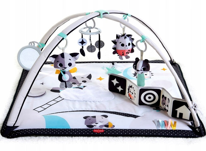 INTERACTIVE EDUCATIONAL MAT WITH HEADBANDS MAGICAL LAND BLACK & WHITE Packaging status original