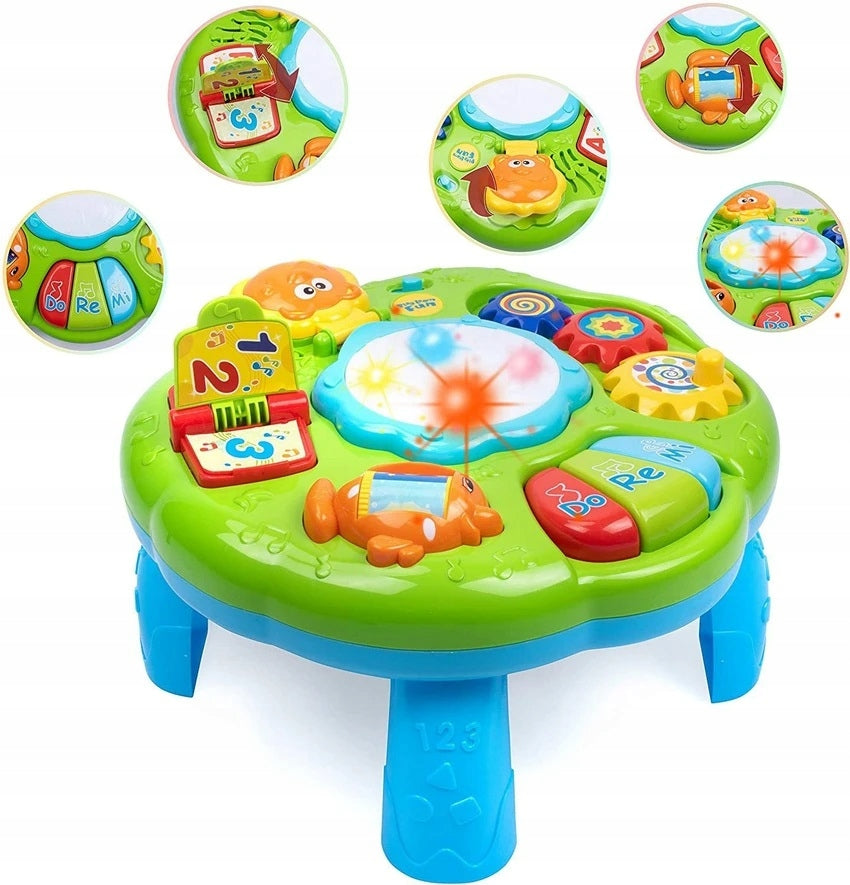 INTERACTIVE EDUCATIONAL TABLE WITH PIANO AND SOUNDS AND LIGHT Brand no brand