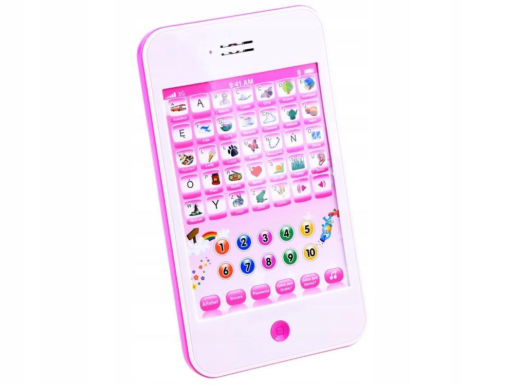 INTERACTIVE EDUCATIONAL TABLET FOR CHILDREN Polish PINK LARGE EDUCATIONAL Manufacturer code TABLET INTERAKTYWNY