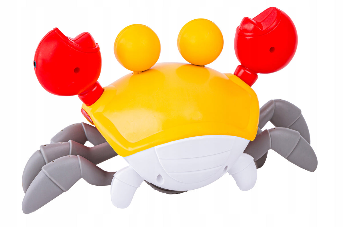 INTERACTIVE ESCAPE Crawling TOY for Kids DANCING CRAB Color yellow