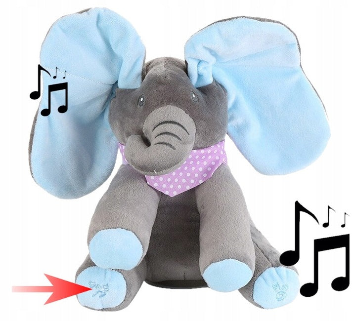 INTERACTIVE Elephant AKUKU Elephant Plush Toy SAYS game