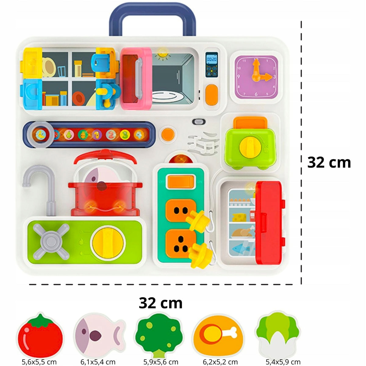 INTERACTIVE LITTLE EXPLORER MANIPULATION BOARD FOR CHILDREN SENSORY Brand BOUNN