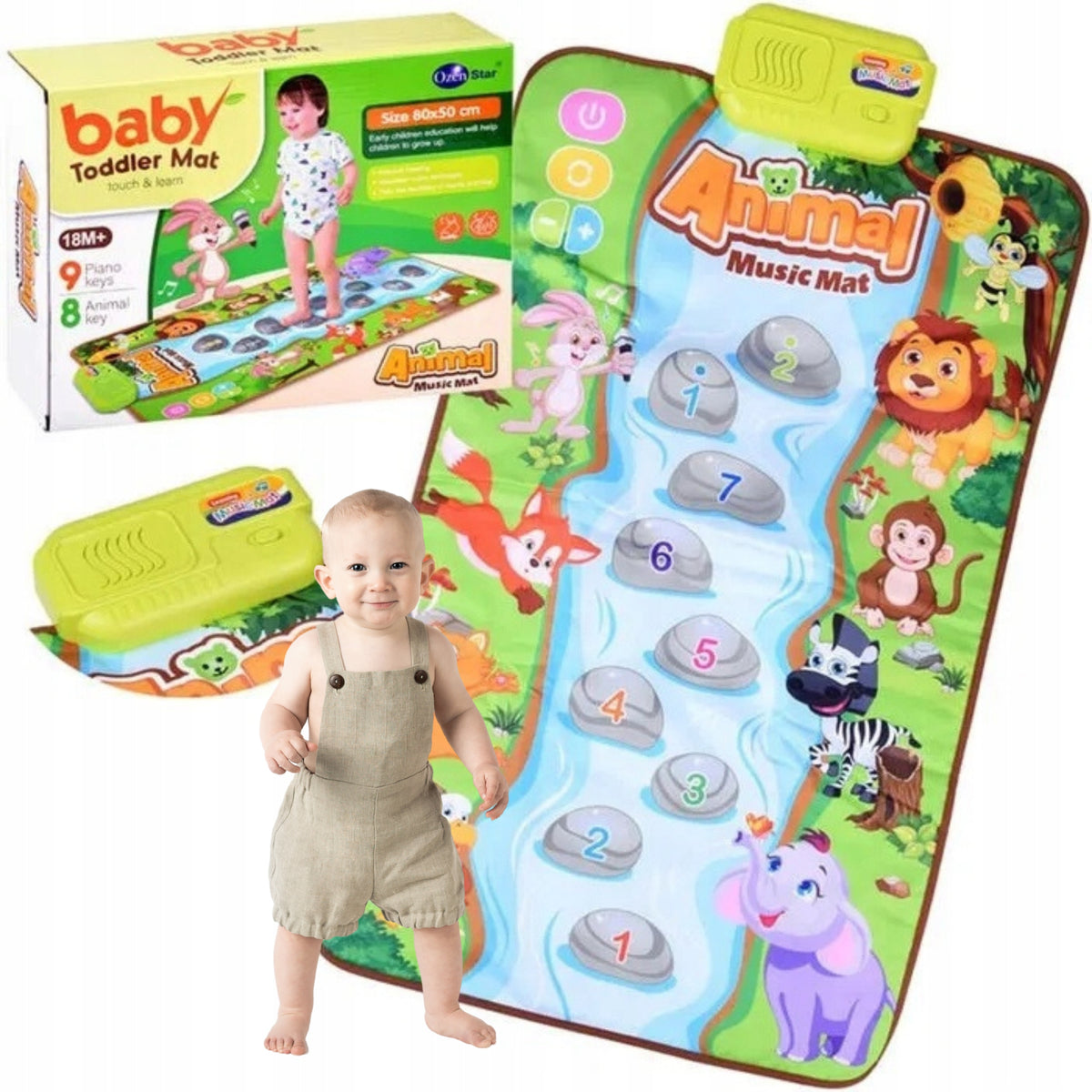 INTERACTIVE MAT PLAYING FOR CHILDREN EDUCATIONAL MUSICAL AND MOVEMENT FUN