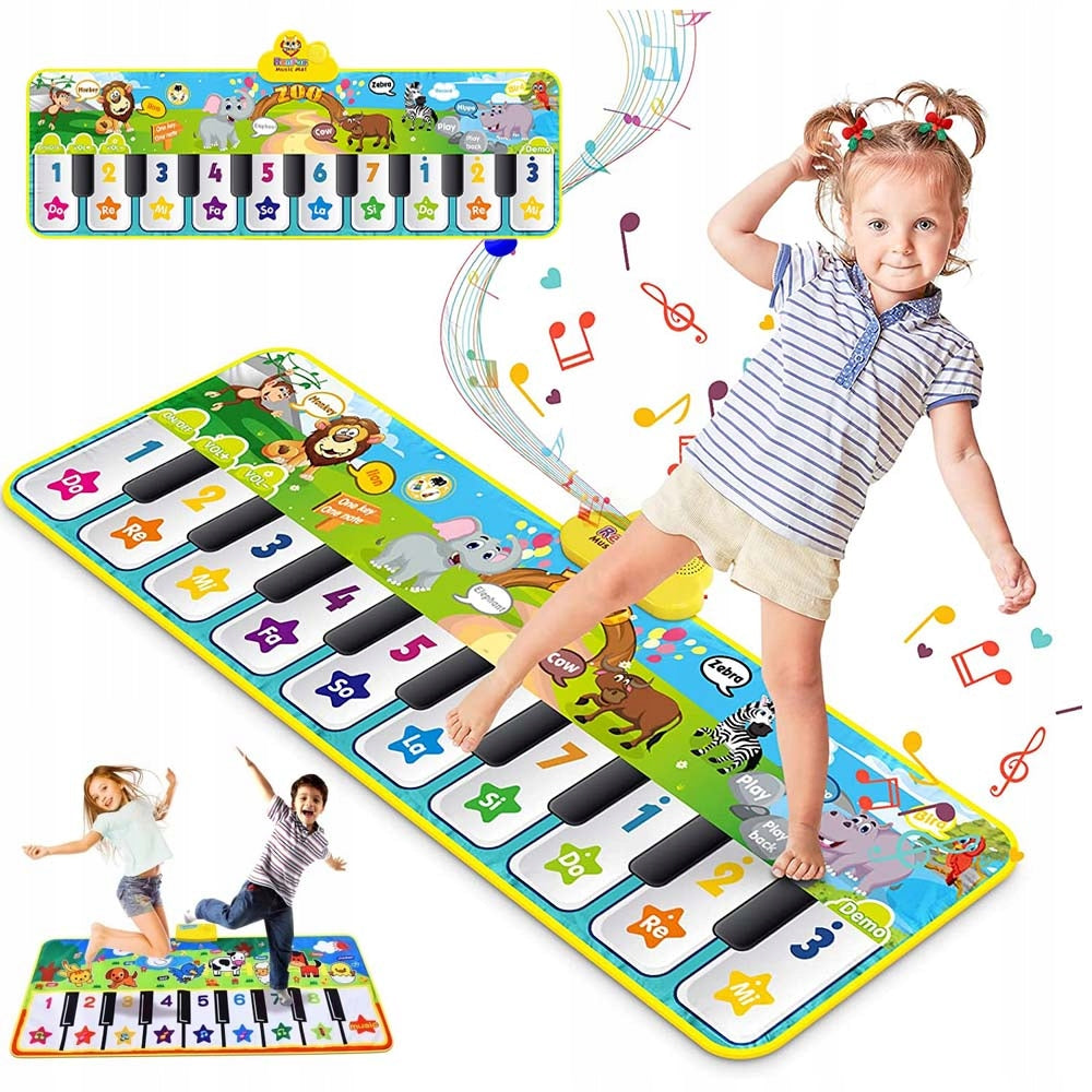 INTERACTIVE MAT PLAYING PIANO 110CM EDUCATIONAL SOUND FUN