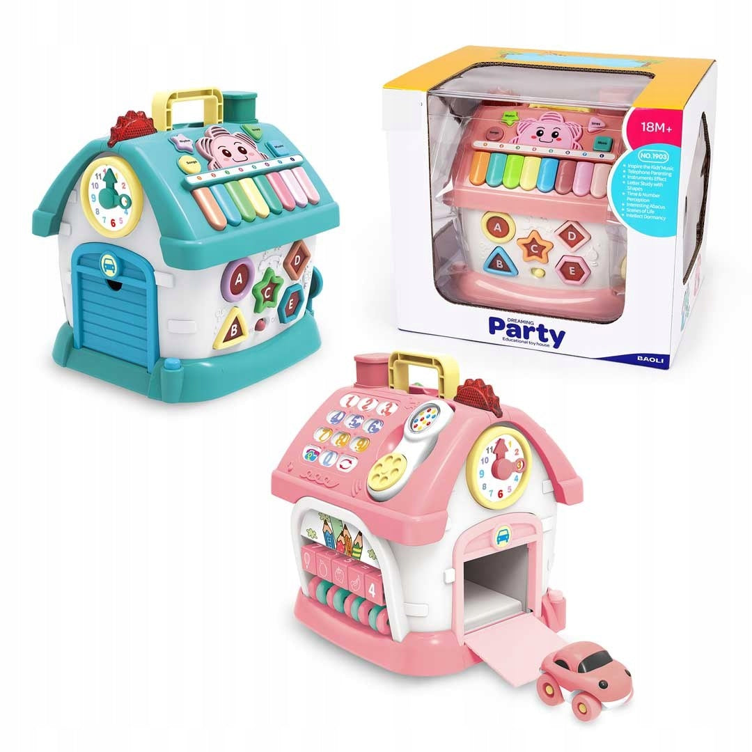 INTERACTIVE MULTIFUNCTIONAL HOUSE WITH CAR PIANO ALPHABET