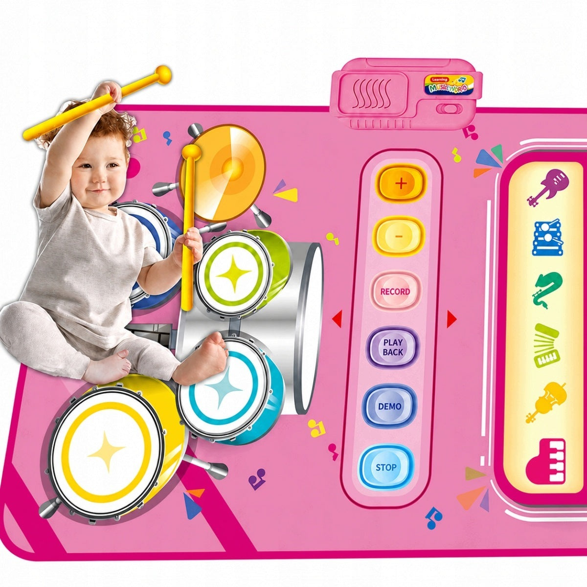 INTERACTIVE MUSIC MAT PIANO AND DRUMS 2in1 Brand no brand