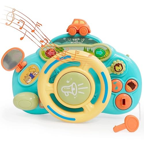INTERACTIVE MUSIC STEERING WHEEL FOR CHILDREN FOR STROLLER COT GIFT Brand no brand