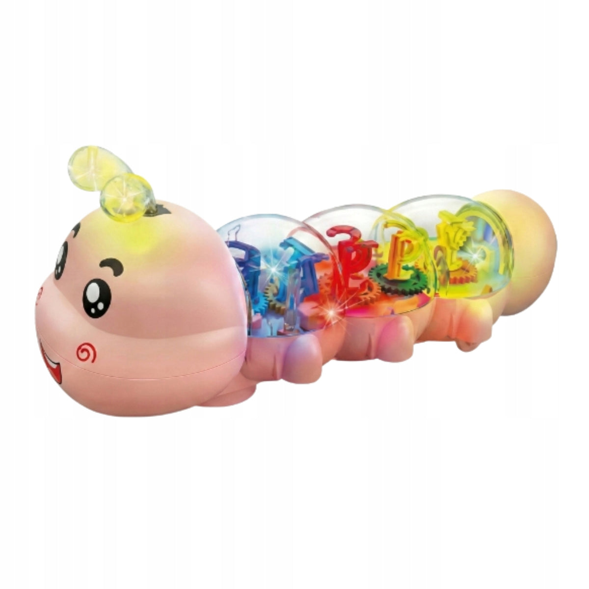INTERACTIVE MUSICAL CRAWLING LEARNING CATERPILLAR FOR KIDS, Pink
