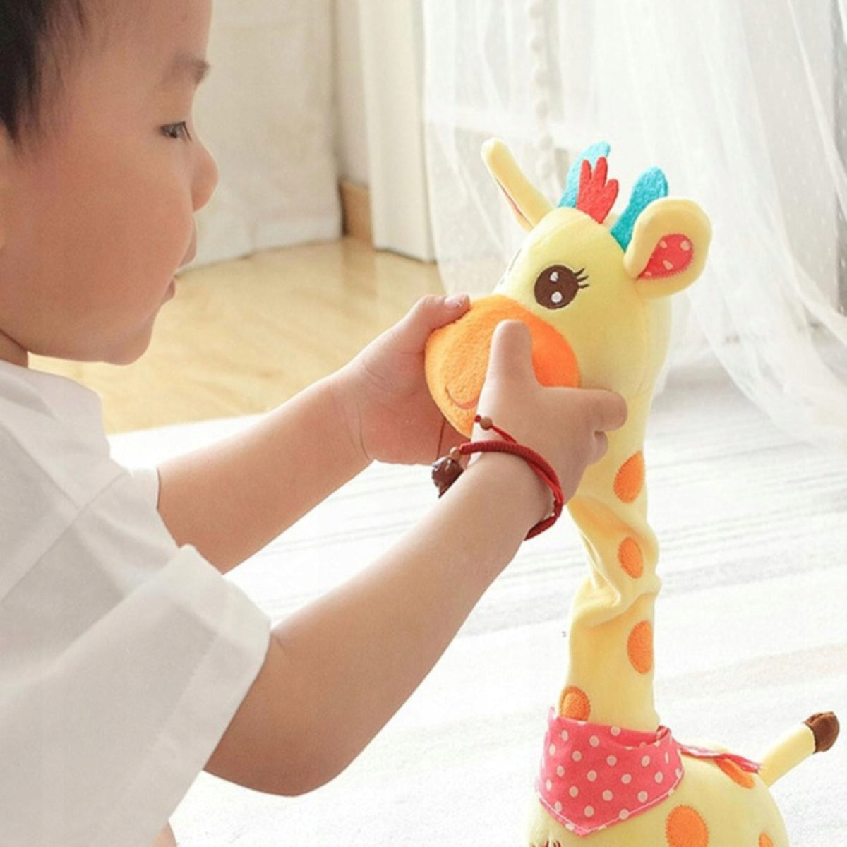 INTERACTIVE PLUSH GIRAFFE FOR KIDS SINGING DANCING LED SOUNDS Packaging status original