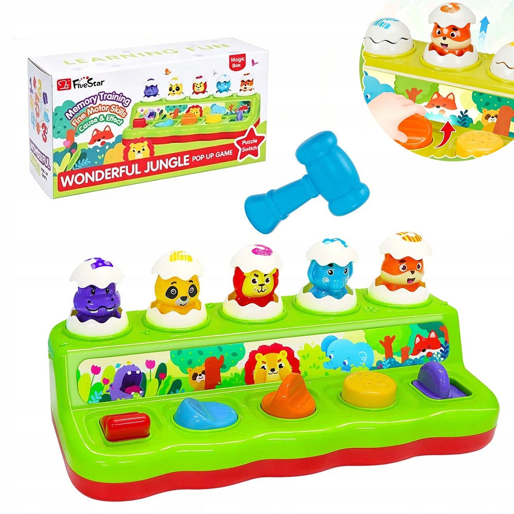 INTERACTIVE POP-UP TOY WITH SWITCH AND MUSIC