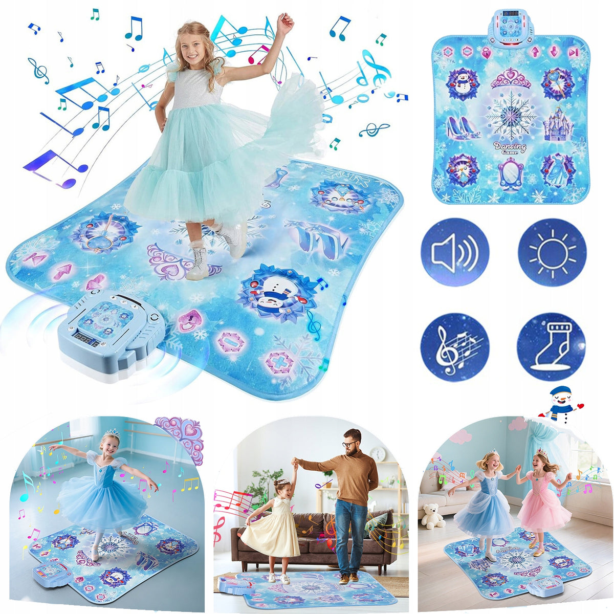 INTERACTIVE PRINCESS DANCE MUSIC MAT DANCE TOY FOR KIDS