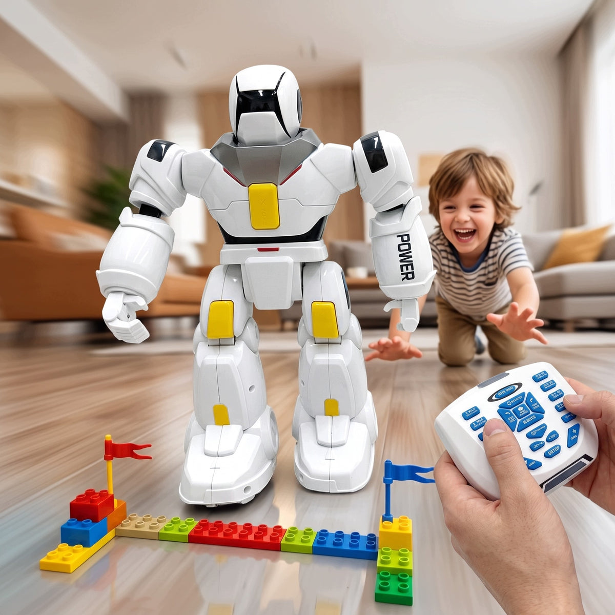 INTERACTIVE REMOTE CONTROL ROBOT - DANCES, SINGS, WALKS, LIGHTS, SOUND Brand JC PRIME