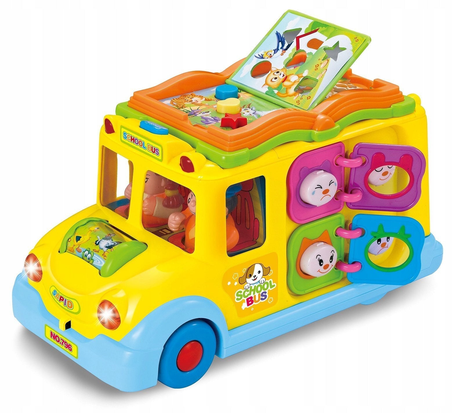 INTERACTIVE SCHOOL BUS LIGHTS UP GAME BOOK Brand DK