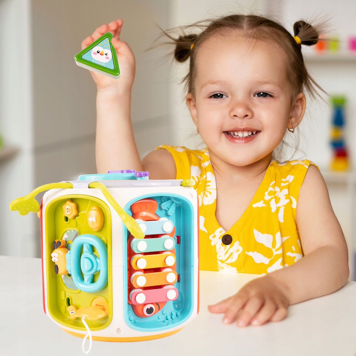 INTERACTIVE SENSORY CUBE FOR CHILDREN FISHING SOUND CLUMPING Manufacturer code 112914