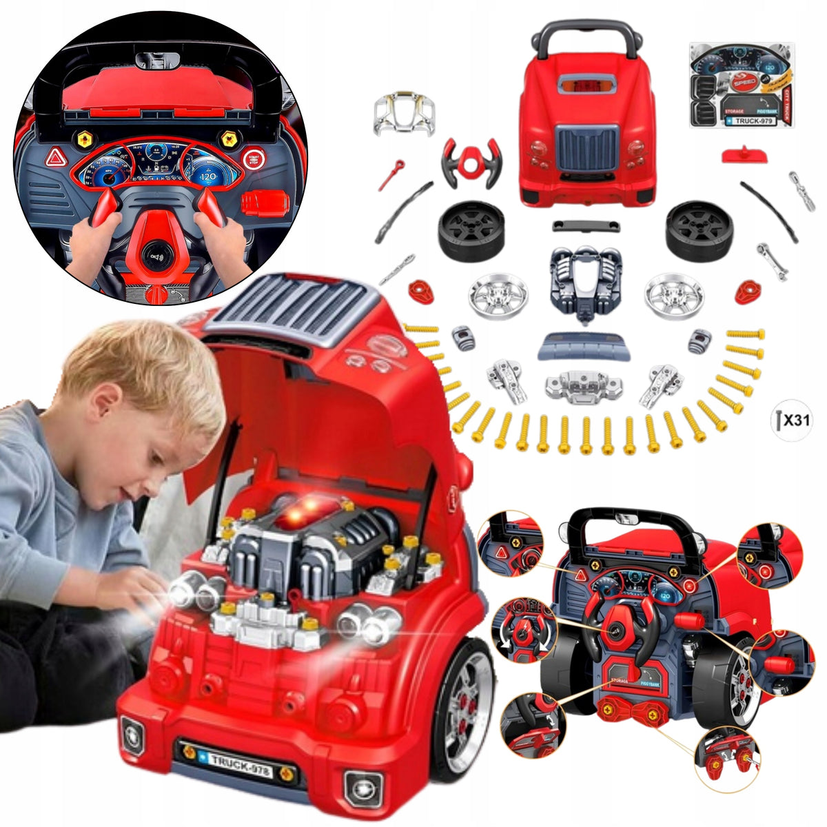 INTERACTIVE SET WORKSHOP MECHANIC MOTOR FOR UNSCREWING SOUNDS 2026 Brand no brand