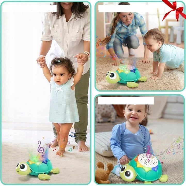 INTERACTIVE TOY ESCAPING CRAWLING TURTLE MUSIC PROJECTOR Product weight with unit packaging 0.459 kg