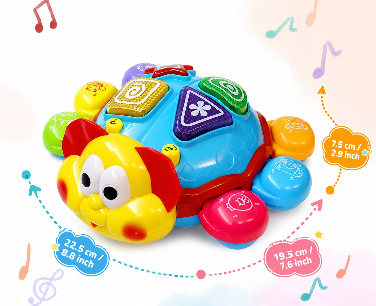 INTERACTIVE TOY ESCAPING TURTLE LEARNING TO CRAWL CATCH 12 M+ Brand BOUNN