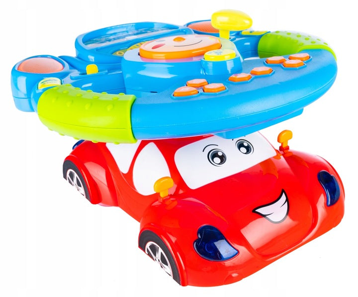 INTERACTIVE TOY STEERING WHEEL MUSIC CAR FOR BABY TO PLAY Packaging status original