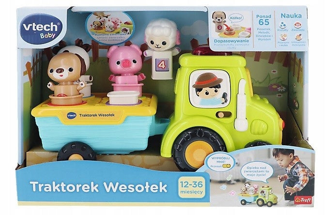 INTERACTIVE TRACTOR PUZZLE TOY, LEARNING AND FUN VTECH