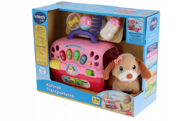 INTERACTIVE TRANSPORTER CASE TOY WITH DOG VTECH 2 Packaging status original